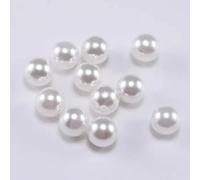 3 4 6 8 10 12 mm SENZA Foro Perline Bianche Perline Sfuse Perle Imitate Perline Acriliche Per Accessori Per La Creazione Di Gioielli-Bianco-10mm x 100pz