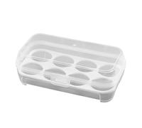 3/4/8 Grids Egg Keeper, Crisper in plastica con Lid, scatola di protezione antiurto per l'organizzazione del refrigeratore, impilabile e portatile per campeggio e picnic (8 griglie)