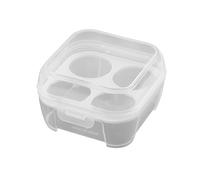 3/4/8 Grids Shockproof Egg Holder, Portable Transparent Egg Case Container with Lid, Kitchen Organizer for Outdoor Camping Picnic & Refrigerator Storage (8 cells)