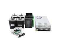 3 4 Axis Kit CNC Nema 23 2.2N 82mm Stepper Motor Driver TB6600 DM542 DM556 USB LPT mach3 Controller + 350W 36V power PSU(4Sets With DB25 Card,DM556 Driver)