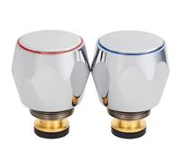 3/4" BS5412 / 1010 - Set di conversione cromati, adattatori per rubinetto caldo e freddo, con inserti in ottone per rubinetti da bagno