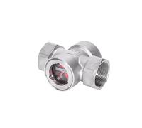 3/4" BSP Female Thread 304 Stainless Steel Straight Window Sight Glass Water Flow Indicator CBQZCHWDKT
