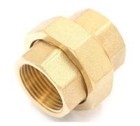 3/4" BSP Female Thread Brass Pipe Union Connector Coupling Plumbing Fittings Water Air Fuel Oil