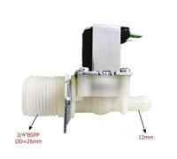 3/4 BSPP Male Thread To12mm Pipe Electric Plastic Solenoid Valve 12V 24V 220V Normally Closed Inlet Water Air Valve(DC 36V)