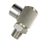 3/4'' DN20 Hydraulic Rotary Joint Right Angle Stainless Steel Joint 360 Degree High Pressure Rotary Joint Rotating(Internal External)