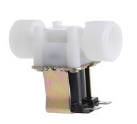 3/4; Elettrovalvola in plastica 12V 24V 220V PP N/C Interruttore regolatore di pressione pneumatico magnetico for lavatrice, 1 pz.(12V)