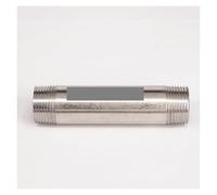 3/4" Equal Male Thread Length 100mm Barrel Nipple 304 Stainless Pipe Fitting Connector Coupler water oil air