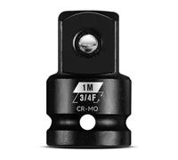 3/4"F a 1"M adattatore per utensili a percussione, Cr-Mo acciaio supera gli standard ANSI, riduttore di azionamento quadrato per trapano a percussione