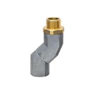 3/4" Fuel Hose Swivel NPT Fuel Transfer Hose Swivel 360 Degree Rotatable Connector for Fuel Nozzle Zinc Alloy Easy to Install - NPT Fuel Transfer Hose Swivel (Silver)