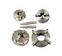 3-4 ganasce Tornio for legno Mandrino 50-125mm Mandrino manuale Autocentrante Tornio for legno fai-da-te Router CNC for incisore Macchina Asse rotante Parte (Color : 80mm-3-Jaw)
