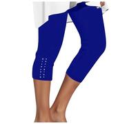 3/4 Leggins Capri Donna Leggings da opachi Sportivi Scrunch Butt Pantaloni della Tuta Larghi Elasticizzati Opaco Elastici Morbido Cuciture Pantacollant Anticellulite per Yoga, Allenamento in Palestra