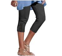 3/4 Leggins Capri Donna Leggings Fuseaux Sportivi da Dimagranti Senza Pantaloni della Tuta Larghi Elasticizzati Activewear Cuciture Pantacollant Anticellulite per o Casual 2025