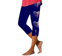3/4 Leggins Capri Donna Sportivi Push Up Vita Alta Opaco Booty Scrunch Coprenti Pinocchietto Elastici Delicati sulla Pelle Sensibile Leggero Shorty Cotone per Fitness Ginnastica Workout Pilates