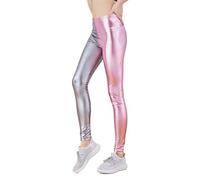 3/4 Leggins Capri Donna Sportivi Push Up Yoga Pants Elasticizzati Pantaloni della Tuta Larghi Traspirante Elastici Leggero Shorty Cotone per Sport, Palestra,