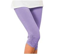 3/4 Leggins Capri Vita Alta Donna Coprenti Pinocchietto Opaco Dimagranti Senza Pantaloni Casual Sudore Pilates Yoga Elastici Morbido Controllo della Pancia per Fitness Ginnastica Workout