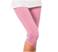 3/4 Leggins Capri Vita Alta Donna Coprenti Pinocchietto Opaco Dimagranti Senza Pantaloni Casual Sudore Pilates Yoga Elastici Morbido Controllo della Pancia per Fitness Ginnastica Workout