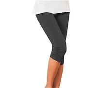 3/4 Leggins Capri Vita Alta Donna Leggings da opachi Sportivi Scrunch Butt Palestra Pantaloni Traspirante Elastici Yoga Controllo della Pancia per Allenamento in