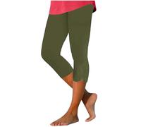 3/4 Leggins Capri Vita Alta Donna Pinocchietti Leggeri Fitness Leggings Morbidi ed Elasticizzati Palestra Pantaloni Traspirante Elastici Yoga Controllo della Pancia per e Tempo Libero