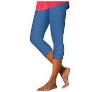 3/4 Leggins Capri Vita Alta Donna Push up a Dimagranti Senza Coprenti Pinocchietto Elastici Morbidi e Confortevoli Pantaloni Jogging Fitness per Yoga, Allenamento in Palestra