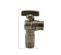 3/4" Male Ball Angle Valve Elbow 90 Degree Hole Size 15mm Water Gas Oil Height 104mm Red Point