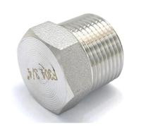 3/4" NPT Male 304 Stainless Steel Hex Head Solid Forged Pipe Fitting Water Gas Oil 3000 PSI