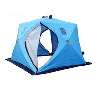 3-4 People-Double-Layer Easy-to-Set Family Camping Tent-Ventilated Window with Anti-Icing Cover 240x240x190cm