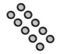 3/4 per valvola a rondella BSP Filtro per tubo flessibile garza per lavatrice lavastoviglie doccia con filtro a rete metallica per detriti nell'impianto idraulico (nero)