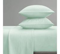 3/4 pezzi Set lenzuola con tasca profonda da 25 cm, include 1 lenzuolo piano, 1 lenzuolo con angoli, 1/2 federe, in tessuto di poliestere fresco, adatto per chi soffre di caldo, qualità lussuosa da ho