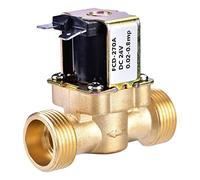 3/4 Pollice DC 24V Elettrovalvola Elettrovalvola Elettrica in Ottone Normalmente Chiusa Elettrovalvolas Solenoide Valvola idroelettrica per Lavatrice Irrigazione a Spruzzo del Giardino