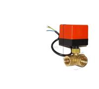 3/4" Three Way Motorized Ball Valve 220V 12V 24V 3-Wire 2 Point Control Brass Electric Ball Valve(24VAC)
