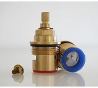 3/4" x 20 x 57mm Ceramico Ricambio COPPIA vitoni rubinetto Destro E Sinistro DisChi QUARTO DI GIRO (senza collare filettato)