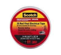 3/4 " x 66' 3M Scotch Colore Codifica Vinile Elettrico Nastro 35 Rosso 10810