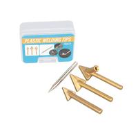 3/4Pcs Punte di Saldatura Ferro Triangolare Coppers Testa Saldatore Accessori di Ricambio per Auto Paraurti Riparazione Saldatore
