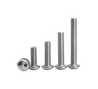 3/5/10/15/20/30/50/100/200 pezzi M2 .5 M3 M4 M5 M6 M8 M10 M12 ISO7380 Vite esagonale in acciaio inossidabile 304 SS Presa Bullone a brugola Filettato Viti metalliche for macchine(16mm,M5 (20Pcs))