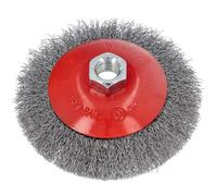 3-5-10-pcs SPAZZOLE SPAZZOLA CIRCOLARE M14 CONICA ATTACCO 125mm