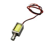 3/5/10 pezzi Elettromagnete DC 3V 5V 6V 9V 12V 8mm*10mm Mini Push-Pull Tipo Passante Micro Telaio Aperto Solenoide a Molla Magnete Corsa 4mm per generatore fai da te(DC 5V-6V,3PCS)