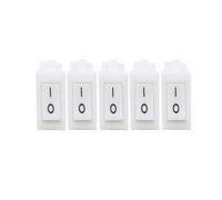 3/5/10 pezzi KCD11-101 interruttore a pulsante 3 A/250 V nero rosso 10 * 15 mm 2 PIN interruttore a bilanciere ON/OFF(5PCS white)