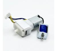 3/5/10 pezzi Un set DC 3V 3.7V Piccolo motore 030 Pompa aria elettrica + valvola solenoide normalmente aperta Mini pompa aria ossigeno Spurgo Adatto per il fai da te, personale(10PCS)