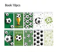 3/5/6/8/10 pezzi Quaderno tascabile, blocco note, diario, agenda, pianificatore settimanale, cartoleria a tema calcio, per studenti e ufficio, regalo per il ritorno a scuola 3 pezzi casuali,5 pezzi ca