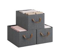 3/5/6PCS Pieghevole Cubo di Stoccaggio In Tessuto per Armadio Giocattoli Biancheria Intima Abbigliamento Organizzatore Scatola Separatore Armadio Organizzatore di Stoccaggio A Casa 3pcs set 37.5x20x26