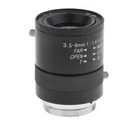 3.5-8mm Varifocal Manual Iris Zoom Zoom CS Mount Lens For Security CCTV