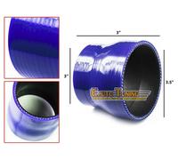 3.5 " A 3 " Silicone Calze / Turbo/Aspirazione/Intercooler Tubo Accoppiatore Blu