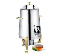 3.5 Gallon In Acciaio Inox Commerciale Caffè Chafer Urna con Accento Cromo - Distributore di bevande calde con coperchio - Conveniente & Elegante per la ristorazione - Perfetto per grandi ritrovo & Ev