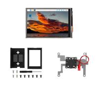 3.5 Inch Touch Screen for Raspberry Pi 480x320 TFT LCD SPI Interface 50 FPS Module with Metal Case+Heat Sink for RPI4B