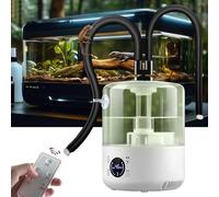 3,5 l, umidificatore rettile, terrario, macchina per nebbia a ultrasuoni con doppio tubo e telecomando, silenzioso, 3 livelli, protezione contro il funzionamento a secco, per rettili, anfibi, growbox