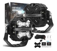 3.5" LED Work Light Pods White DRL Amber For Off Road Truck UTV Mining Vehicle