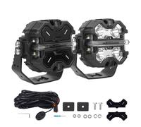 3.5" LED Work Light Pods White DRL Amber For Off Road Truck UTV Mining Vehicle
