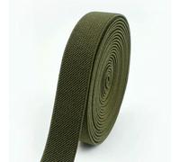 3/5 metri 10-50 mm elastici per pantaloni elastico in vita nastri elastici cintura fai da te biancheria intima vestiti cucito accessorio-verde militare-25 mm-5 metri