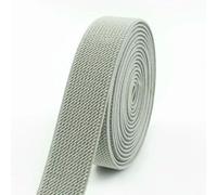 3/5 metri 10-50 mm elastici per pantaloni elastico in vita nastri elastici cintura fai da te biancheria intima vestiti accessorio da cucire-grigio argento-38 mm-3,0 metri