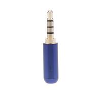3,5 mm 1/8" TRRS 4 poli spina maschio A/V connettore a saldare blu